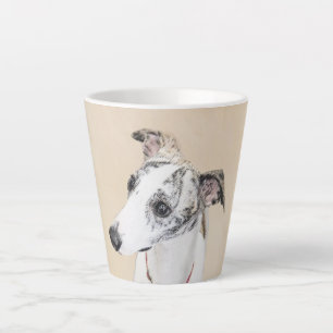 Caneca De Café Latte Pintura de chicote - Arte de Cachorro Original Bon