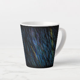 Caneca De Café Latte Pintura de Luz Azul Turquesa 1