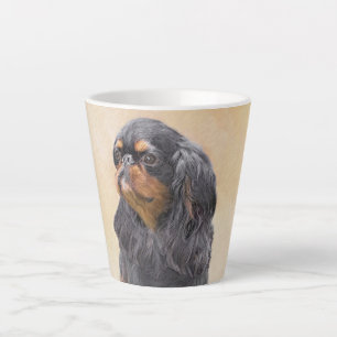 Caneca De Café Latte Pintura do Spaniel de Brinquedo Inglês Arte Animal