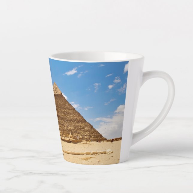 Caneca De Café Latte Pirâmides de Gizé (Direita)