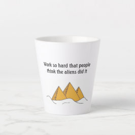 Caneca De Café Latte Pirâmides Esfingx Antiguamente Egito Khufu Pharoah