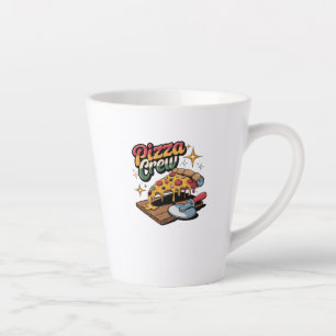 Caneca De Café Latte Pizza Crew