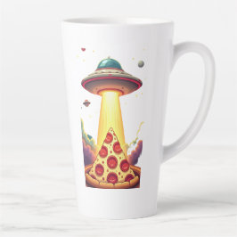 Caneca De Café Latte Pizza OFO Abdução