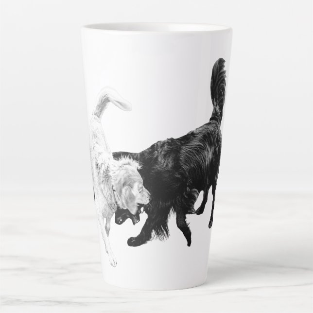 Caneca De Café Latte Play Is the Language (Frente)