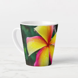 Caneca De Café Latte Plumeria rubra