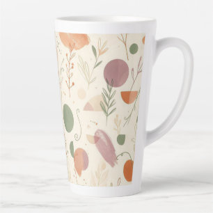 Caneca De Café Latte Pó de Terracota Queimada Sage Empoeirado Boho Dese