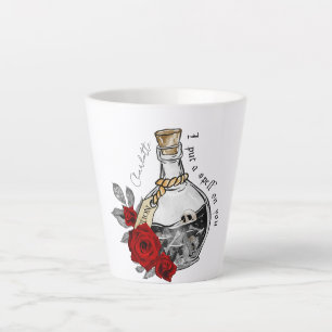 Caneca De Café Latte Poção do Amor da Bruxa Gótica