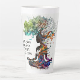Caneca De Café Latte Poção Mágica de Mulher Inspirou Lata
