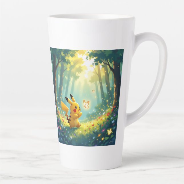 Caneca De Café Latte Pokémon und seine Treue Freunde (Direita)