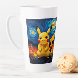 Caneca De Café Latte Pokémon und seine Treue Freunde