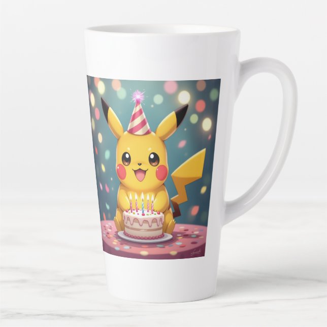 Caneca De Café Latte Pokémon und seine Treue Freunde (Direita)