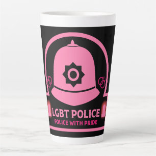 Caneca De Café Latte Polícia Orgulho Gay LGBT+