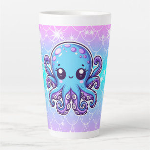 Caneca De Café Latte Polvo azul-claro