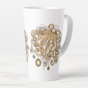 Caneca De Café Latte Polvo Steampunk Retro Fantasia Mecânica