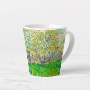 Caneca De Café Latte Pomar Vincent van Gogh em Blossom