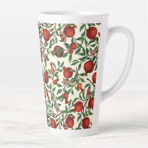 Caneca De Café Latte Pomegranatos e Bella Moths em branco