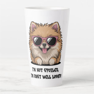 Caneca De Café Latte Pomerânia Não Estou Mimada Bem Amada Amante de Cac