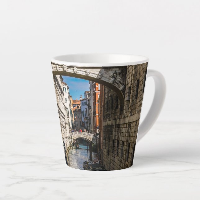 Caneca De Café Latte Ponte de Luz, Veneza, Itália (Ângulo direito)