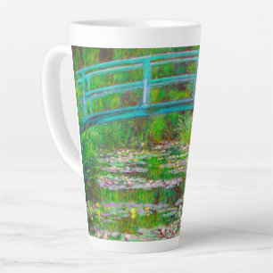 Caneca De Café Latte Ponte Monet Japonesa e Lírios de Água