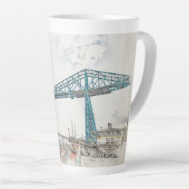 Caneca De Café Latte Ponte Transportadora de Middlesbrough