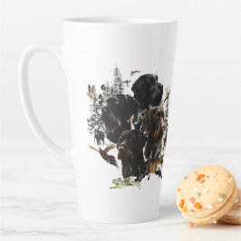 Caneca De Café Latte Ponteiro alemão Wirehaired