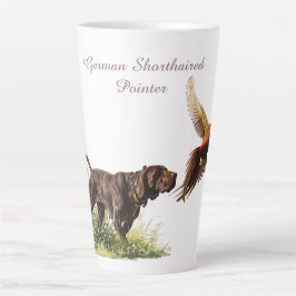 Caneca De Café Latte Ponteiros abreviados alemães