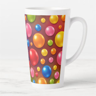 Caneca De Café Latte pontos bolados da gália 