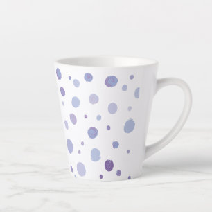 Caneca De Café Latte pontos pintados à mão