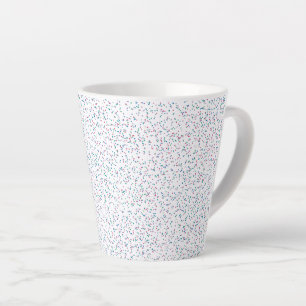 Caneca De Café Latte Pontos Primavera coloridos