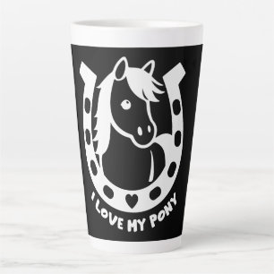 Caneca De Café Latte Pony Club Rider