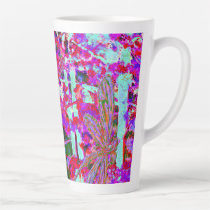 Caneca De Café Latte Pop Art Dragonflies em Lata Rosa