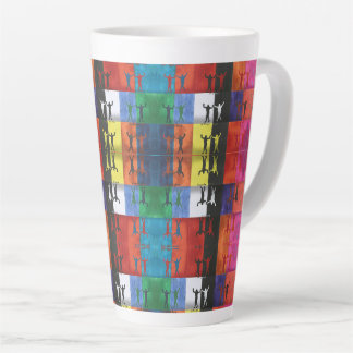 Caneca De Café Latte Pop art no 1 por Yeshaya Dank - unidade e harmonia