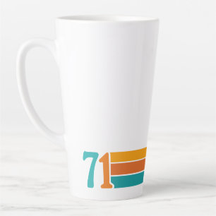 Caneca De Café Latte Pôr do sol retrô 71