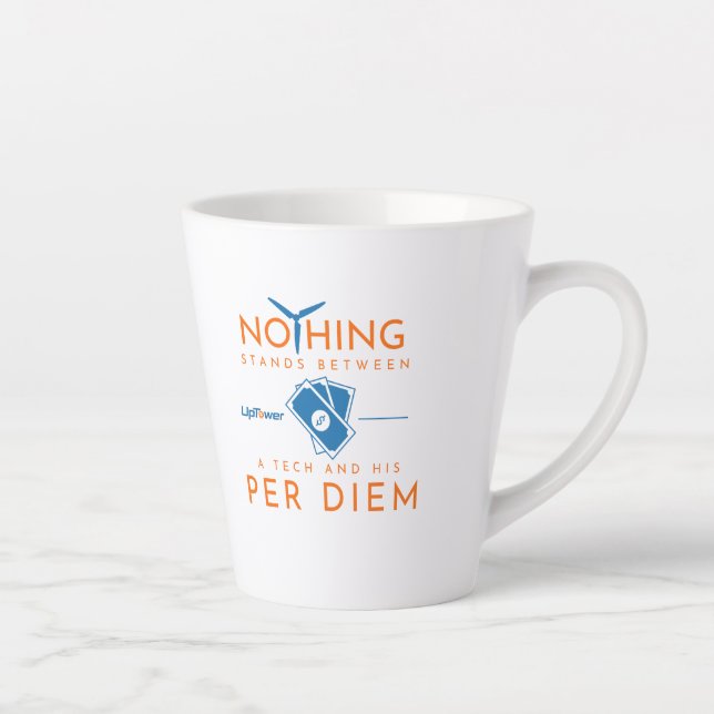 Caneca De Café Latte Por Humor Diem - Mug (Direita)