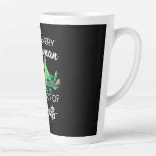 Caneca De Café Latte Por Trás De Todas As Boas Mulheres Há Muitas Pap
