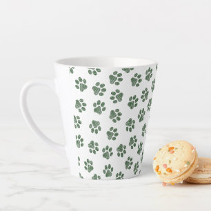 Caneca De Café Latte Porcas, Patas-Cachorros, Patas-Pretas
