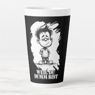 Caneca De Café Latte Porque você é burro – Motivo de declaração irônica