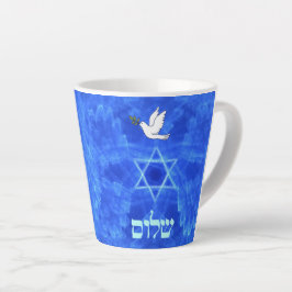 Caneca De Café Latte Porta - Shalom