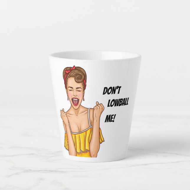 Caneca De Café Latte Poshmark Mug não me deixa cair (Frente)