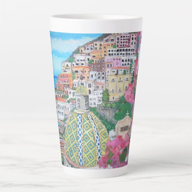 Caneca De Café Latte Positano, Latte Mug (Frente)