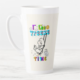 Caneca De Café Latte Posso Congelar Tempo