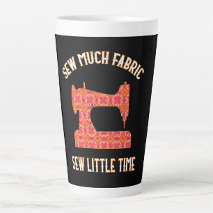Caneca De Café Latte Pouco Tempo De Pouco Tecido  Amantes de Quilometra