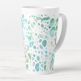 Caneca De Café Latte Praia Pebbles Latte Mug