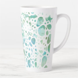 Caneca De Café Latte Praia Pebbles Latte Mug