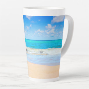 Caneca De Café Latte Praia Pleasant
