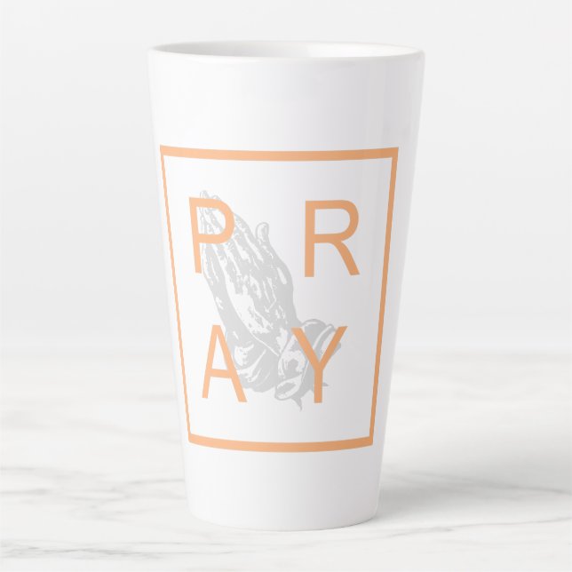 CANECA DE CAFÉ LATTE PRAY (Frente)