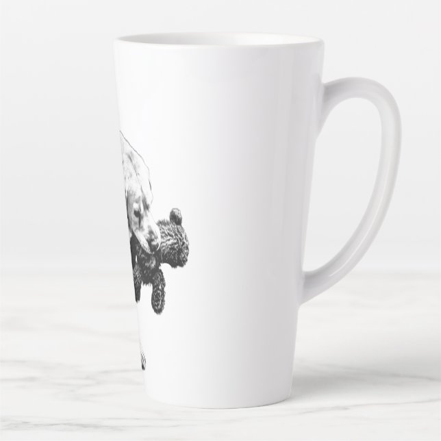 Caneca De Café Latte Prêmio em Movimento (Direita)