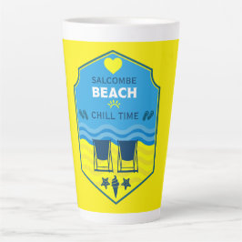 Caneca De Café Latte Presente britânico na praia