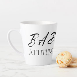 Caneca De Café Latte Presente com Citação Negra e Divertida