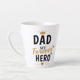 Caneca De Café Latte Presente com Nome Personalizado para o Pai